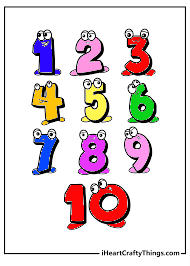  Printable Number Coloring Pages