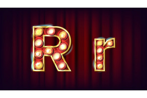 R Letter Vector Capital, Lowercase