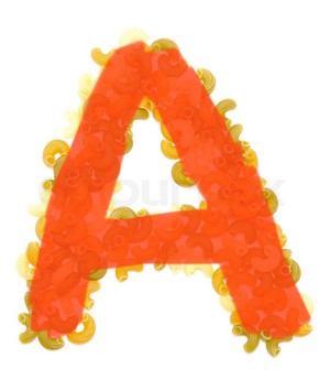  The Letter A Of pasta, tambi