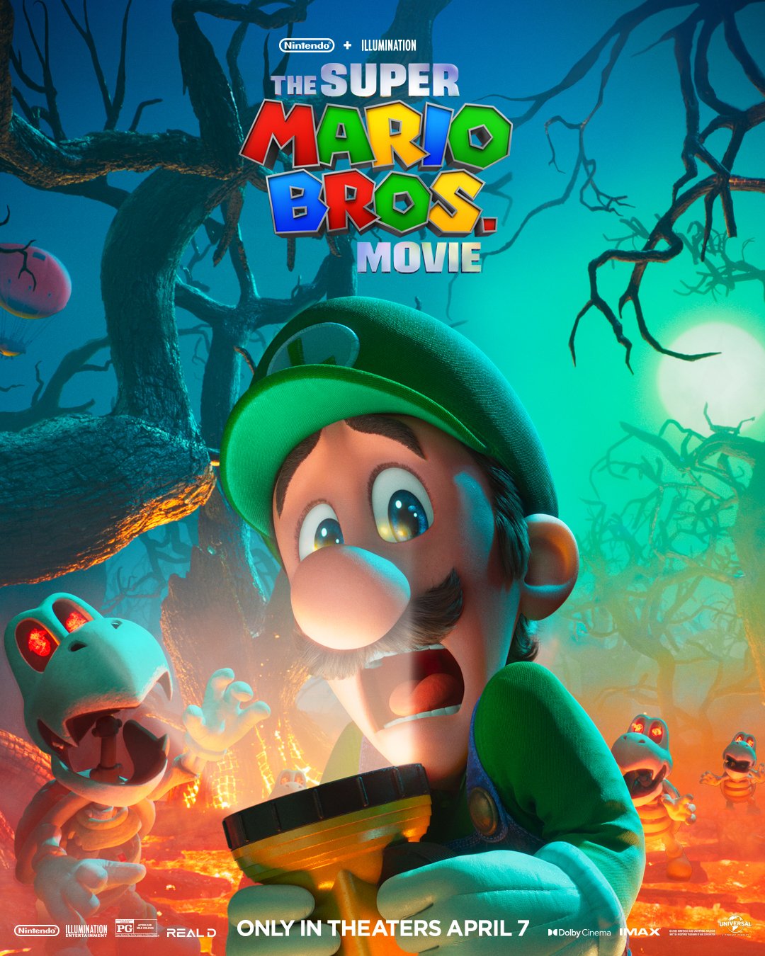 The Super Mario Bros. Movie Luigi Character Poster Super Mario