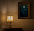 klaus with sword in painting on wall - klaus fan art