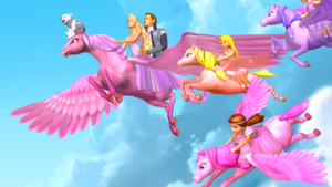  芭比娃娃 and the Magic of Pegasus 壁纸