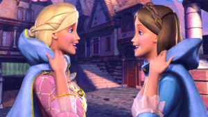  Barbie as the Princess and the Pauper achtergrond