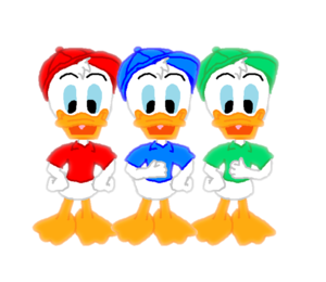  Donald's Nephews Huey, Dewey and Louie bebek Triplets (Disney Golf) Shopping Golf