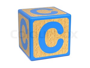 Letter C On Children Block