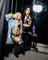 Liv Morgan and Raquel Rodriguez | Behind the Scenes of WrestleMania Saturday - wwe photo