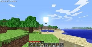Minecraft Alpha beach