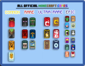  Minecraft (Майнкрафт) cape rarity tier Список