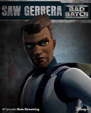  Saw Gerrera | 星, 星级 Wars: The Bad Batch | Season 2 | Character poster
