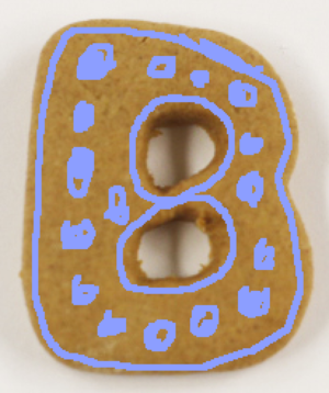  The Letter B Gingerbread 쿠키