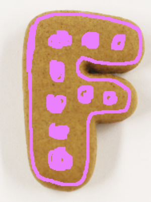 The Letter F Gingerbread Cookies