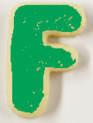 The Letter F Sugar Cookies
