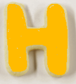 The Letter H Sugar Cookies