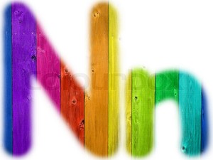  The Letter N arcobaleno Background