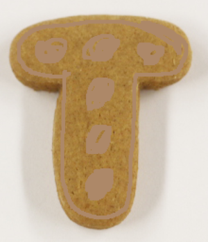 The Letter T Gingerbread Cookies