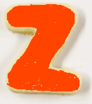 The Letter Z Sugar Cookies