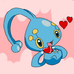  Valentines Manaphy Fanart দ্বারা Me! (I_love_pokemon)