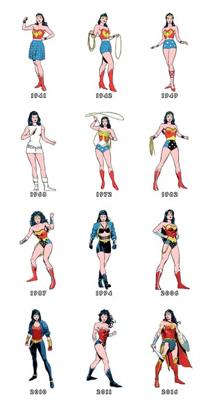  Wonder woman evolution
