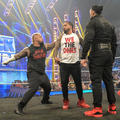  Roman, Jimmy, and Solo | Roman Reigns' 1,000-day title celebration | Friday Night Smackdown - wwe photo