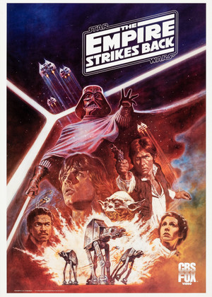  The Empire Strikes Back | 1984 CBS vos, fox Video poster
