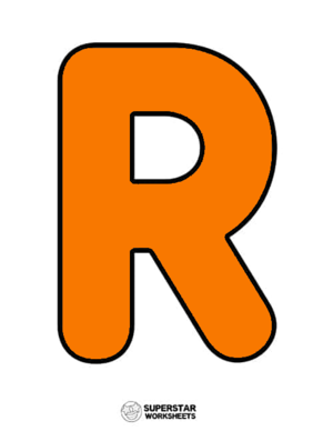 Alphabet Uppercase R