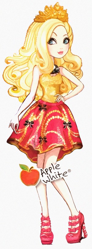  Ever After High - epal, apple White
