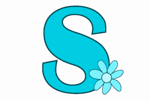 फूल Letter S