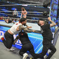 Jimmy and Jey vs, Kevin and Sami | Friday Night Smackdown | April 14, 2023 - wwe photo
