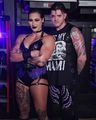 Mami and Dom Dom 🖤 - wwe photo