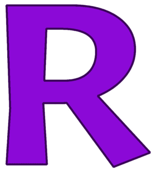 Prïntable Bubble Letter R