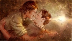  Sam/Dean Drawing - Fields Of Brotherly प्यार