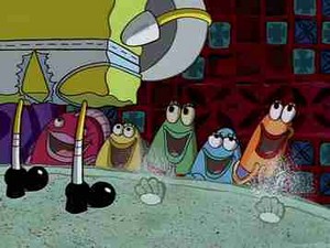  SpongeBob Ripped Pants konser Rock and Roll