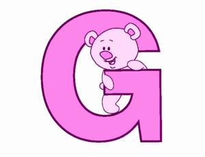 Teddy Bear Letter G