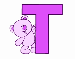 Teddy Bear Letter T