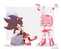 shadow-the-hedgehog - shadow and amy wallpaper