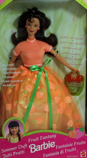  1998 frutas fantasía melocotón Scented Doll
