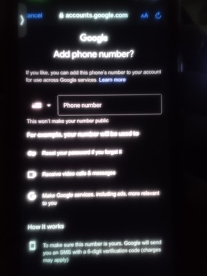 Add Phone Number With Google Account On IPhone