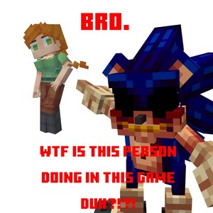 Alex and Sonic EXE Minecraft mod
