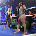 Bianca Belair, Charlotte Flair, and Grayson Waller | Friday Night Smackdown | June 16, 2023 - wwe photo