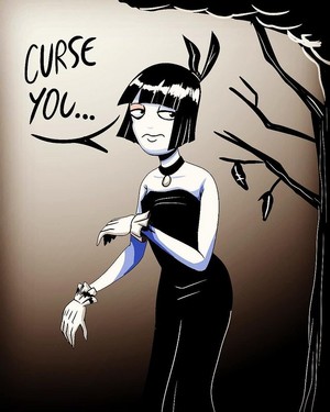 Creepy Susie goth outfit fanart
