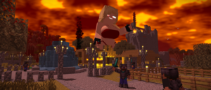  Giant thicc Minecraft (Майнкрафт) Girl raids a Hypixel замок