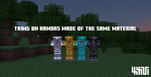 Glowing material armor trims