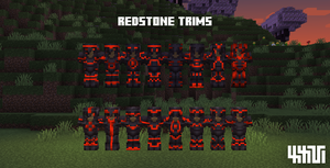  Glowing redstone armor trim