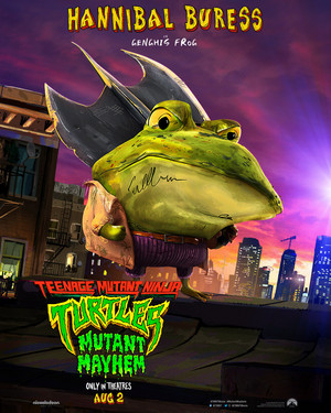  Hannibal Buress is Genghis Frog | Teenage Mutant Ninja Turtles: Mutant Mayhem | character posters