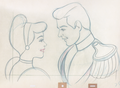Walt Disney Sketches - Princess Cinderella & Prince Charming - walt-disney-characters photo