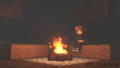 minecraft - Jenny Mod Jenny Belle Fireplace Bonfire Wallpaper wallpaper