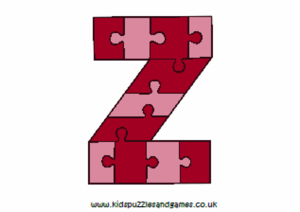  Letter Jïgsaw Puzzle Z