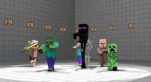  Minecraft (Майнкрафт) Hostile Mobs Dance