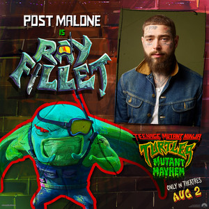  Post Malone as raio, ray Fillet | Teenage Mutant Ninja Turtles: Mutant Mayhem
