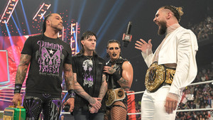  Rhea Ripley, Damian Priest, Dominik Mysterio and Seth "Freakin" Rollins | Monday Night Raw